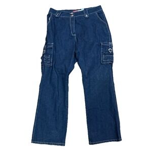 Lazer Jeans Baggy Grunge‎ Cargo Denim Pockets Size 20 (38x32)